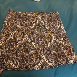 J Crew Factory Paisley Skirt